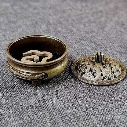 Buddhist Utensils Incense Burner Lotus Incense Censer Alloy Sandalwood House Furnishings Home Office Decoration - LEIDAI