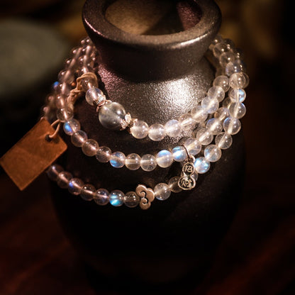 Guardian and Healing Gray Moonlight Silver Bracelet| Bless Jade - LEIDAI