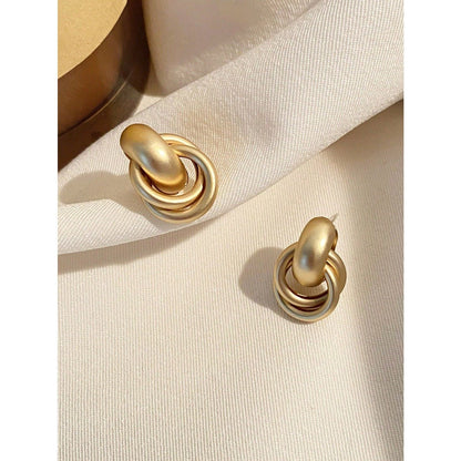 LEIDAI Chunky Gold Hoop Earrings for Women Earrings Lightweight Geometric patterns Hollow Open Hoops Hypoallergenic Gold Plated Earrings Fashion Jewelry - LEIDAI