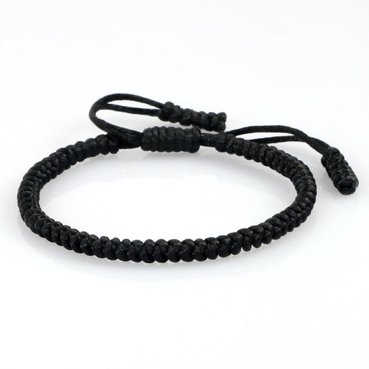 Multicolor Rope Lucky knots Bracelets Women Men Charm Woven Handmade Bangles Braided Adjustable Size Buddhism Jewelry Pulseras - LEIDAI