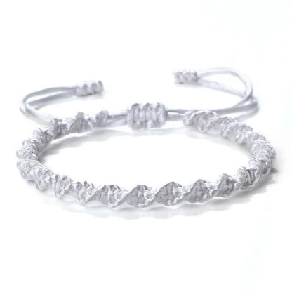 Multicolor Rope Lucky knots Bracelets Women Men Charm Woven Handmade Bangles Braided Adjustable Size Buddhism Jewelry Pulseras - LEIDAI