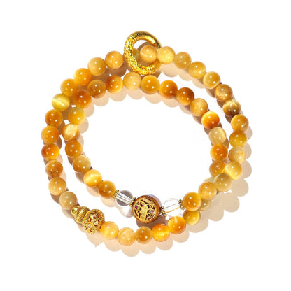 Natural Golden Rutilated Quartz Bracelet for Women | Bless Jade - LEIDAI