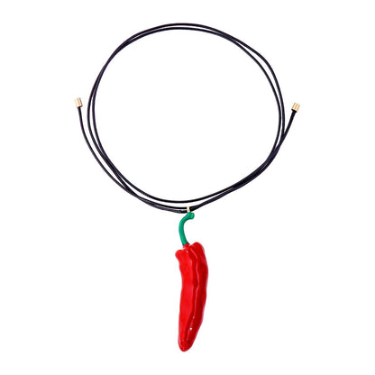 Pepper Pendant Rope Chains Necklace for Women Boho Style Fashion Holiday Party Jewelry Gifts - LEIDAI