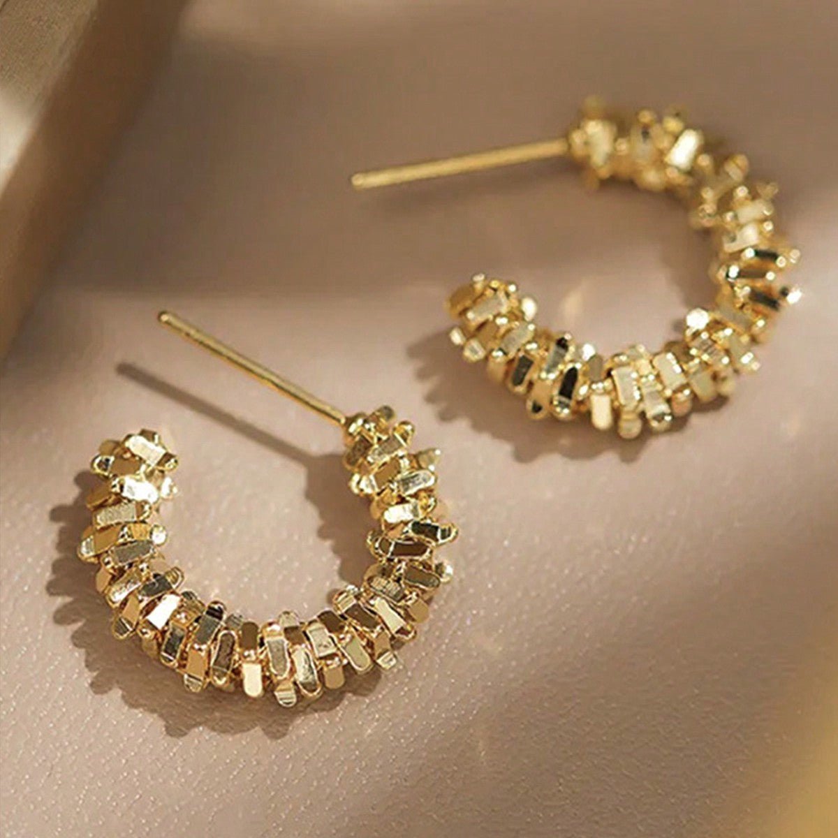 s925 silver needle earrings gold baby's breath earrings for women summer 2023 new trendy niche design earrings advanced - LEIDAI