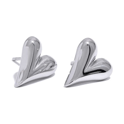 Temperament Heart Pendant Chain Necklace for Women Stainless Steel Stylish Choker 18 K Jewelry Waterproof Party Gift - LEIDAI