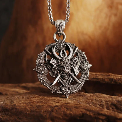 Vintage Gothic Cross Skull Pendant Necklace for Men Fashion Party Trend Punk Jewelry Halloween Gifts - LEIDAI