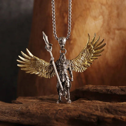 Vintage Gothic Cross Skull Pendant Necklace for Men Fashion Party Trend Punk Jewelry Halloween Gifts - LEIDAI