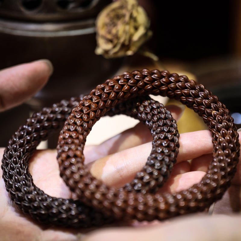 Wealth Energy Purple Golden Rat Lotus Bracelet| Bless Jade - LEIDAI